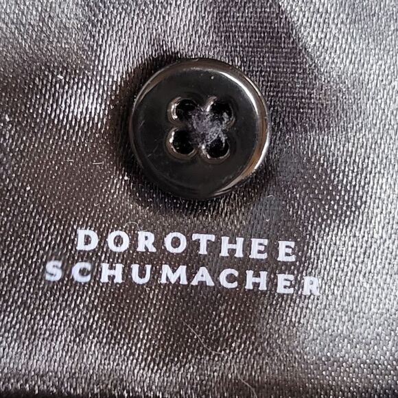 Dorothee Schumacher Black Floral Blouse Size Large (4) Viscose Fringed Back - Picture 13 of 13